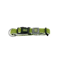 Hunter hunde halsbånd Hilo Lime XL - justerbart hundehalsbånd (45-70 cm, B 3,8 cm)