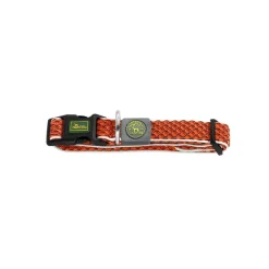 Hunter hunde halsbånd Hilo Orange S-M - justerbart hundehalsbånd (30-43 cm, B 2,5 cm)