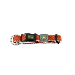 Hunter hunde halsbånd Hilo Orange L-XL - justerbart hundehalsbånd (40-60 cm, B 3,2 cm)