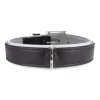 Hunter Hundehalsbånd læder Canada Elg Grå 30 - 21-25 cm
