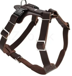 Hunter Hundesele Aalborg mørkebrun XL (M-L/1) - Bryst/hals 58-80 cm
