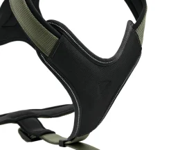 Hunter hundesele Neopren Oliven XL længde 73-94 cm 2,5 cm - blød og stabil komfort