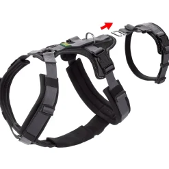 Hunter hundesele Safety Maldon Gråsort L længde 66-118 cm 2,5 cm - sikker stabilitet