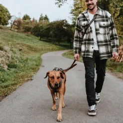 Hunter hundesele Safety Maldon Gråsort L længde 66-118 cm 2,5 cm - sikker stabilitet