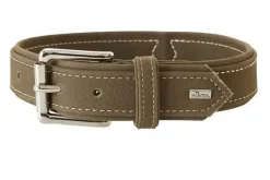 Hunter Hunting halsbånd str.65 Oliven - justerbart hundehalsbånd (50 - 56 cm., B 3,5 cm.)