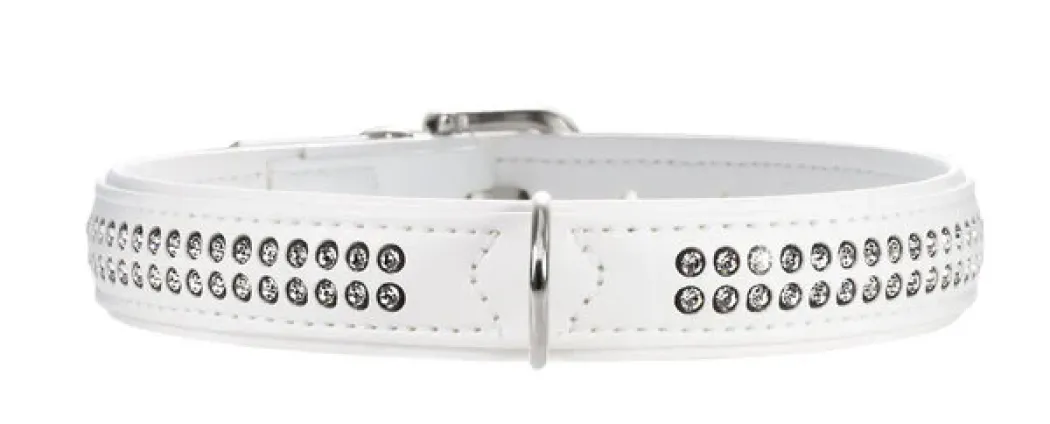 Hunter Hvid Smart halsbånd 24 - 17-20,5 cm