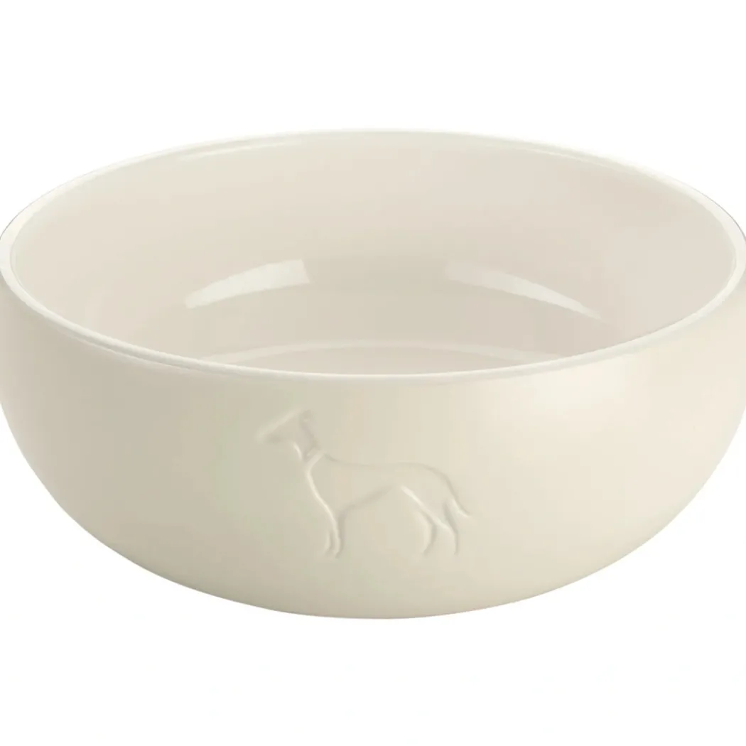 Hunter keramik Lund hunde skål 550 ml Beige