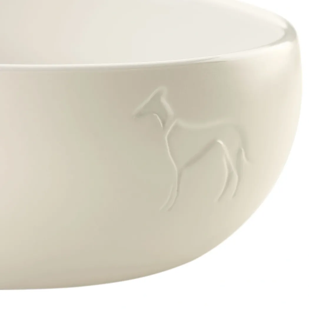 Hunter keramik Lund hunde skål 550 ml Beige