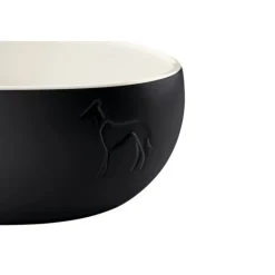 Hunter Keramik Lund Hunde Skål 900 ml Sort