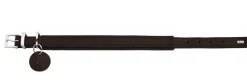 Hunter Larvik Comfort 40 Mørkebrun Hundehalsbånd - justerbart hundehalsbånd (28 - 34 cm, B