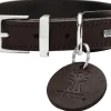 Hunter Larvik Comfort 55 Mørkebrun Hundehalsbånd - justerbart hundehalsbånd (36 - 46 cm, B
