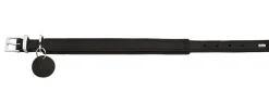 Hunter Larvik Comfort 50 Sort Hundehalsbånd - justerbart hundehalsbånd (35 - 42 cm, B 2,8
