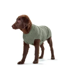 Hunter Malmø hundesweater Khaki str 35 - varm og blød komfort