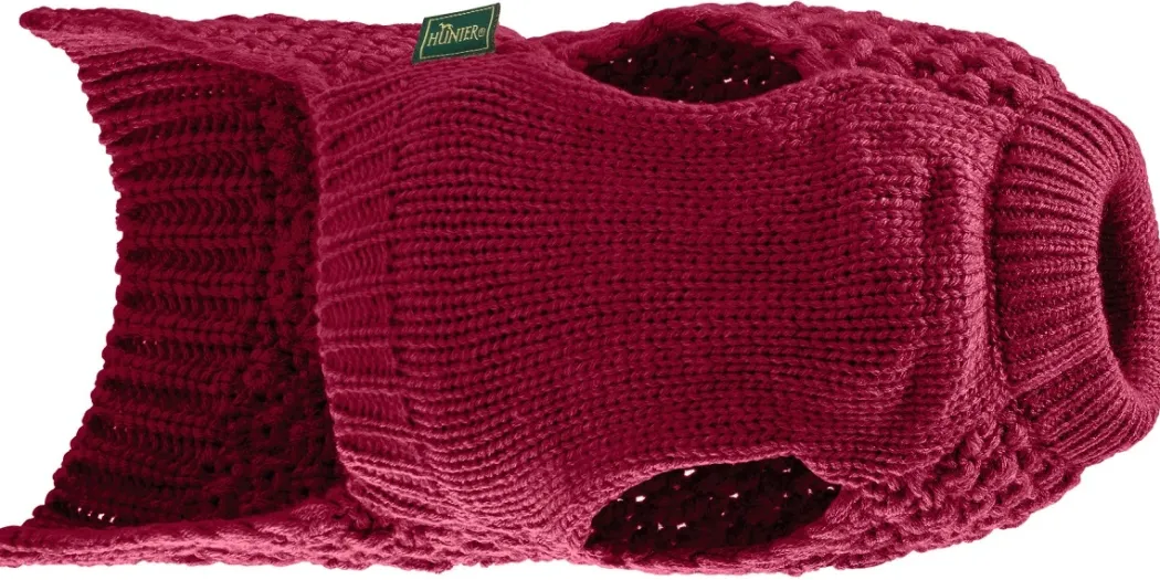 Hunter Malmø pullover strik bordeaux str. 50