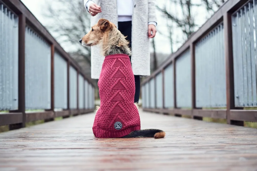 Hunter Malmø pullover strik bordeaux str. 50