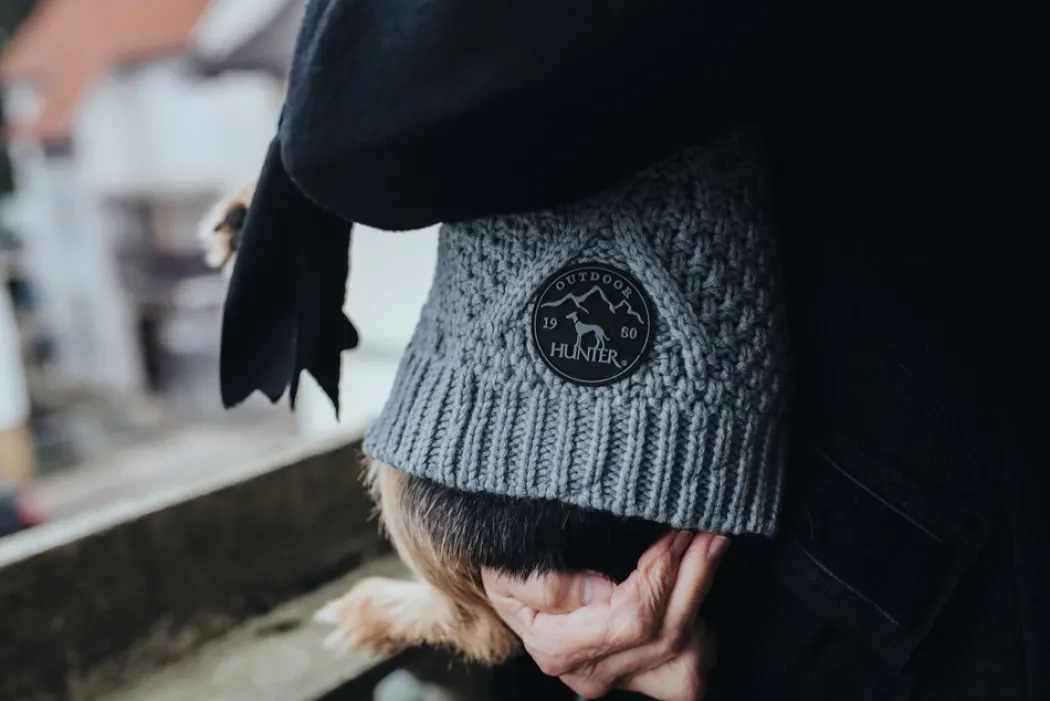 Hunter Malmø pullover strik grå str. 50