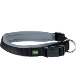 Hunter Neopren hundehalsbånd grå og sort 60 cm - 55-60 cm indstilling