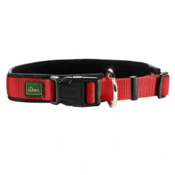 Hunter Neopren hundehalsbånd rød 40 cm - 35-40 cm indstilling