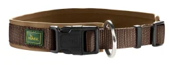 Hunter Neopren hundehalsbånd brun 35 cm - 30-35 cm indstilling