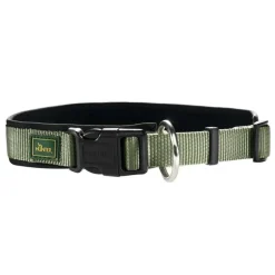 Hunter Neopren Plus hundehalsbånd oliven/sort 35 cm - 30-35 cm indstilling