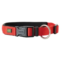 Hunter Neopren Plus hundehalsbånd rød/sort 60 cm - 55-60 cm indstilling
