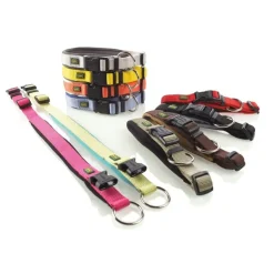 Hunter Neopren Plus hundehalsbånd grøn/petroleumsblå 30 cm - 25-30 cm indstilling