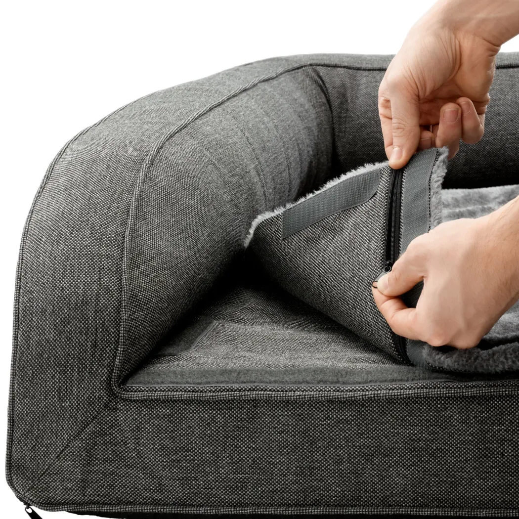 Hunter ortopædisk hundesofa Livingston Medium 80 x 60 cm Antracit