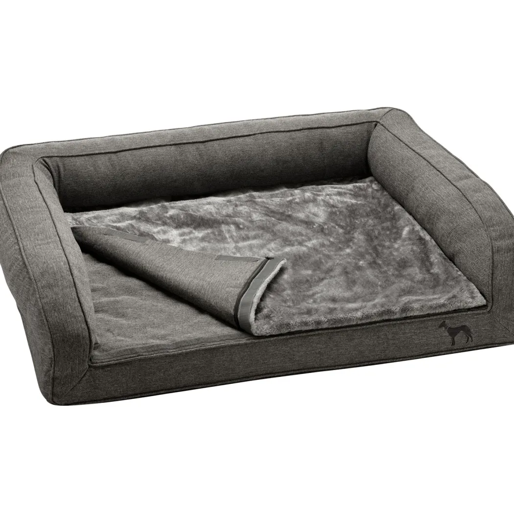 Hunter ortopædisk hundesofa Livingston Large 100 x 80 cm Antracit