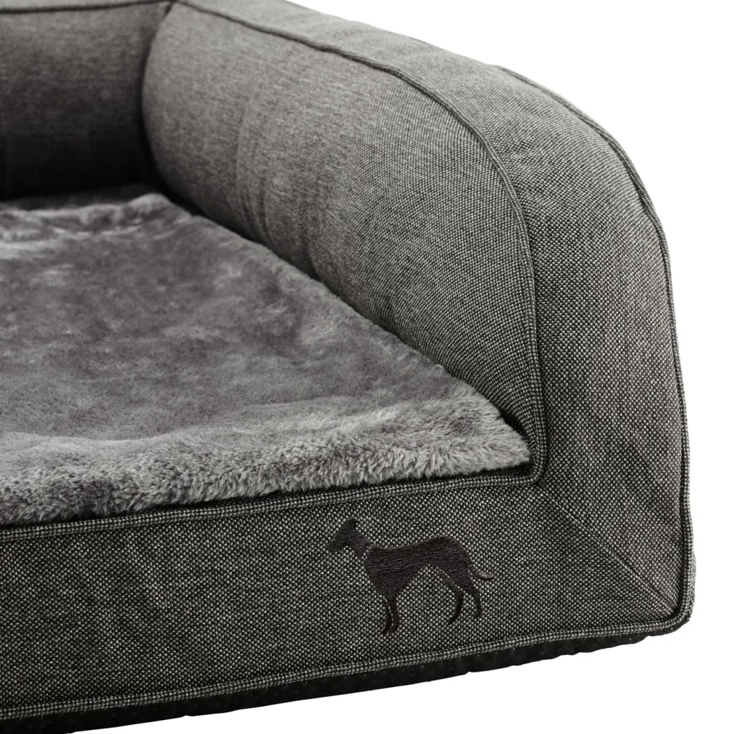 Hunter ortopædisk hundesofa Livingston Large 100 x 80 cm Antracit