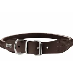 Hunter rundsyet elghalsbånd 50 brun - justering 41-46 cm