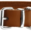 Hunter rundsyet elghalsbånd 55 Cognac justering 46-51 cm - skånsom komfort til store hunde