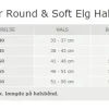 Hunter rundsyet elghalsbånd sort 55 cm - justering 46-51 cm til store hunde