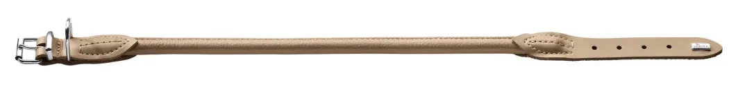 Hunter Rundsyet Elg halsbånd str. 50 Beige - justering 41-46 cm skånsom komfort