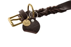 Hunter Sansibar Solid 45 Hundehalsbånd i læder - 34-40 cm