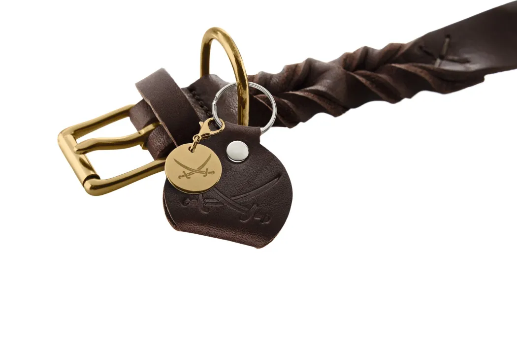 Hunter Sansibar Solid 60 Hundehalsbånd i læder - 48-54 cm