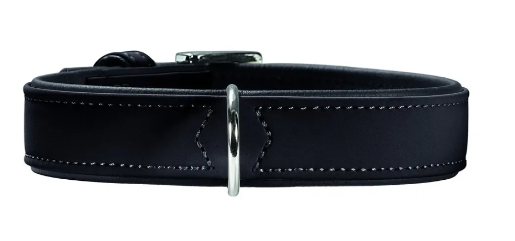 Hunter Softie hundehalsbånd sort 35 cm - 23-29 cm indstilling