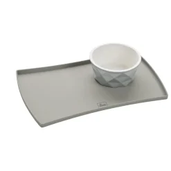 Hunter Vand og foderskåle underlag Eiby Grå S 48 x 30 cm