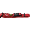 Hunter Vario Basic Halsbånd Rød S 22-35 cm - Ekstra bredt og komfortabelt halsbånd