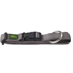 Hunter Vario Plus Halsbånd Grå L 40-63 cm - Komfortabelt og justerbart hundehalsbånd