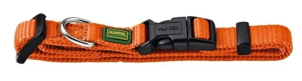 Hunter Vario Plus Halsbånd Orange S 30-45 cm - Komfortabelt og justerbart hundehalsbånd