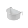 Hvid Foderkop med metalkrog 225 ml