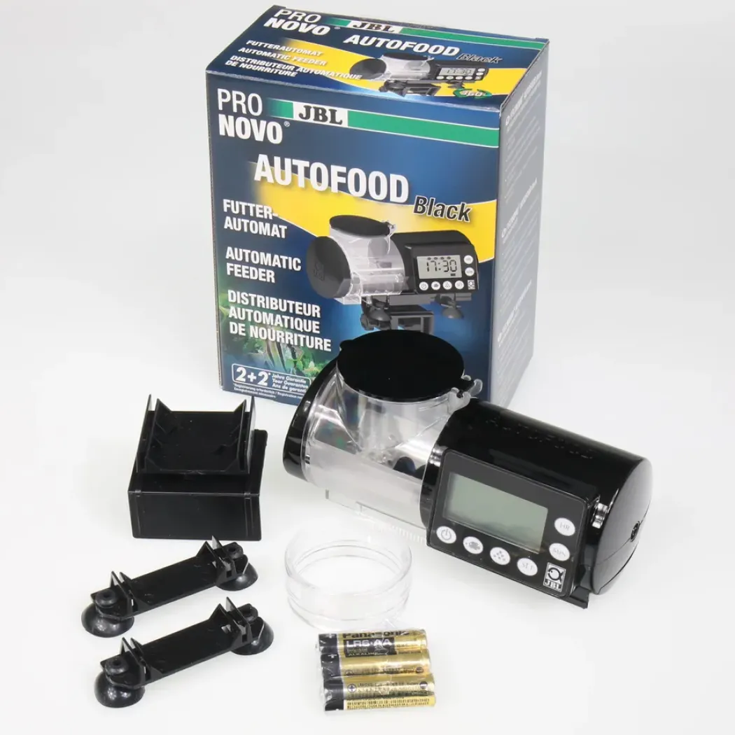 JBL ProNovo AutoFood - Sort Foderautomat til akvariefisk