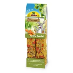 JR FARMYs Gnaverstænger Gulerod/Fennikel 160 g