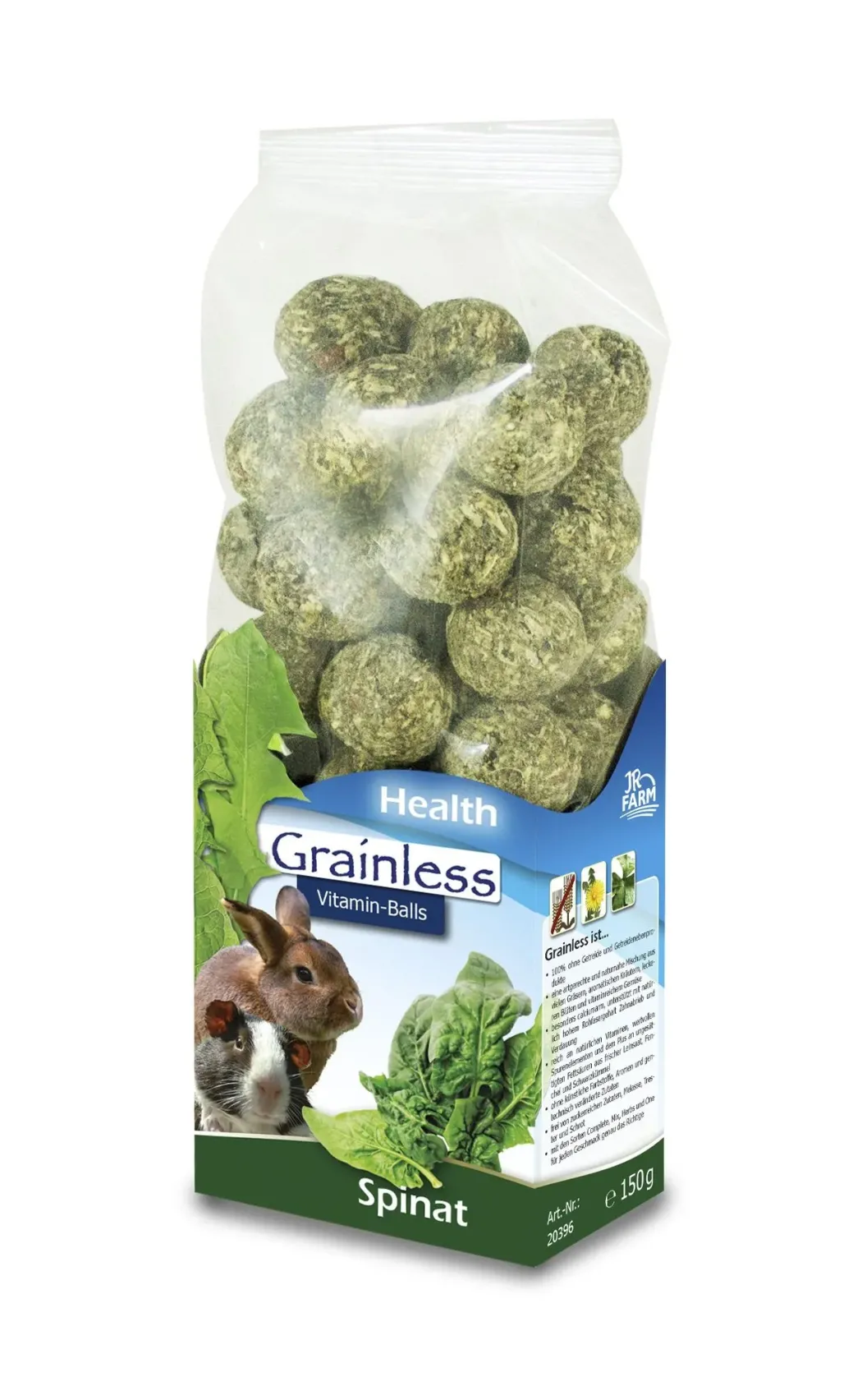 JR Grainless Health Vitaminkugler Spinat 150 gram