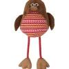 Jule Robin Fugl med pivelyd - sjov bamse til hunde