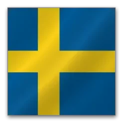 Julius K9 hundeskilt Svensk flag lille