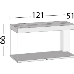 Juwel Akvarium Led Rio 350 Eg 121x51x66 cm 350 L
