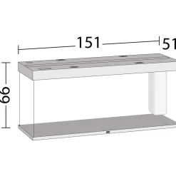 Juwel Akvarium Led Rio 450 Eg 151x51x66 cm 450 L
