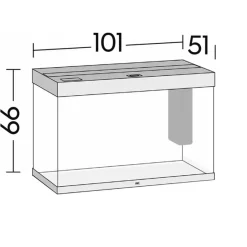 Juwel Akvarium Led Rio 290 Liter Hvid