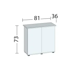 Juwel Akv. Bord/skab Sbx 125 Eg 81x36x73 cm Rio 125 Liter